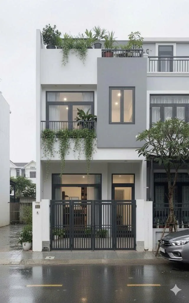 hiết Kế 3D Thi Công Cải Tạo Nhà Ở 2 Tầng 1 Tum Đà Nẵng.